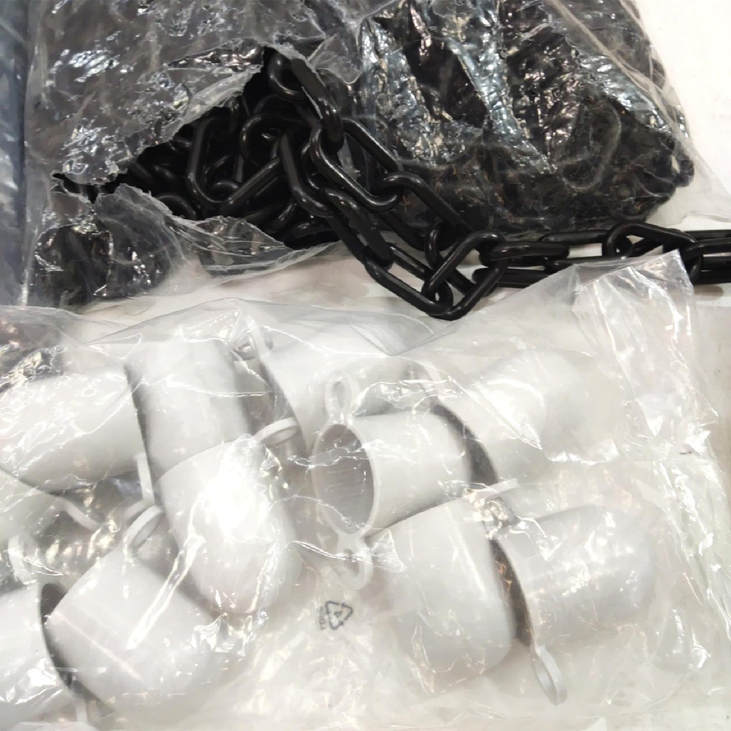 Flexibarrier Pfosten Kettenabsperrung 25 m Kette Halte-Set