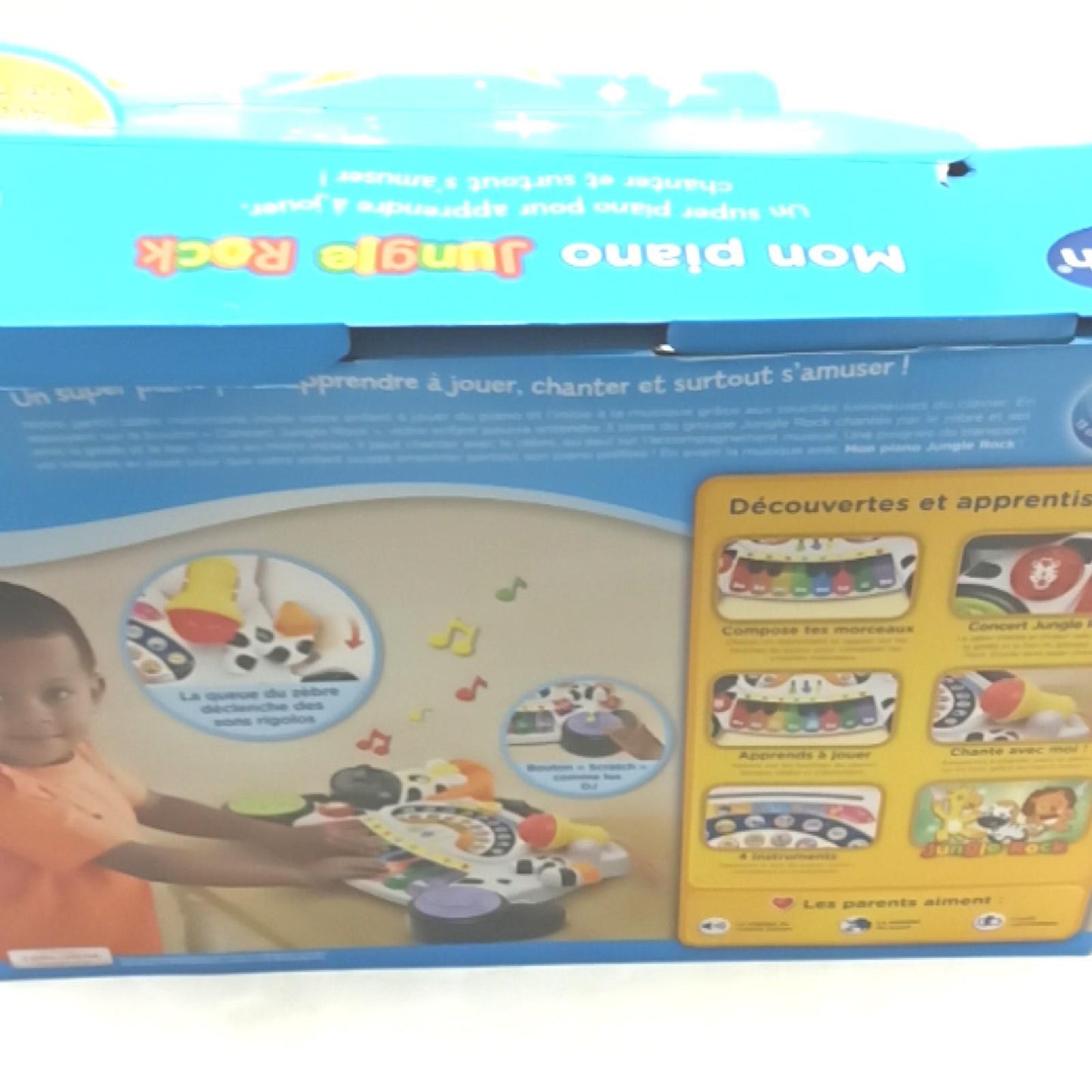 VTech Jungle Rock Zebra Keyboard Französische Version Bildungsspielzeug Kinder Lernspaß Toy Story