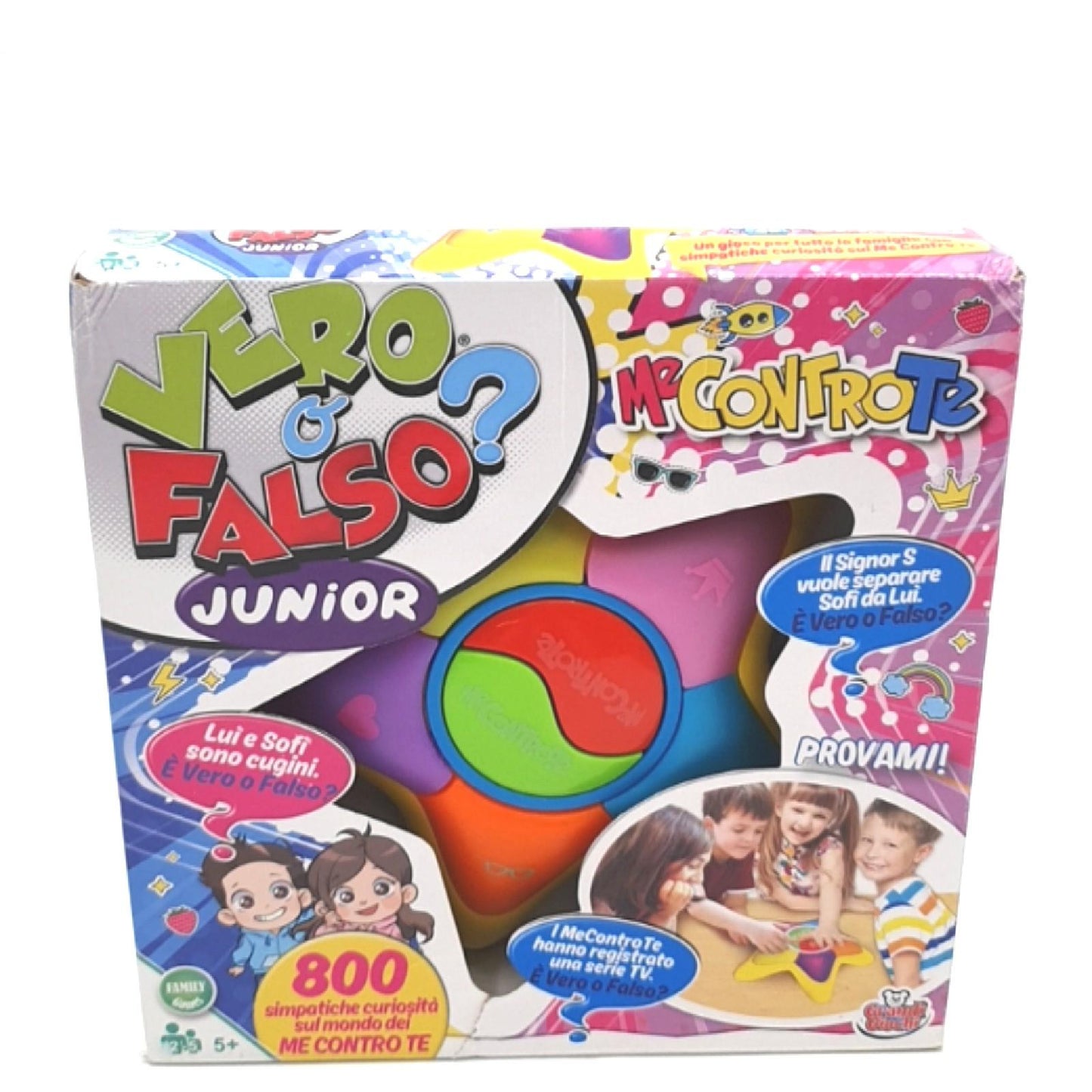 Grandi Giochi Gesellschaftsspiel Unterhaltung True or False Me Against You Spielspaß Herausforderung Kinder