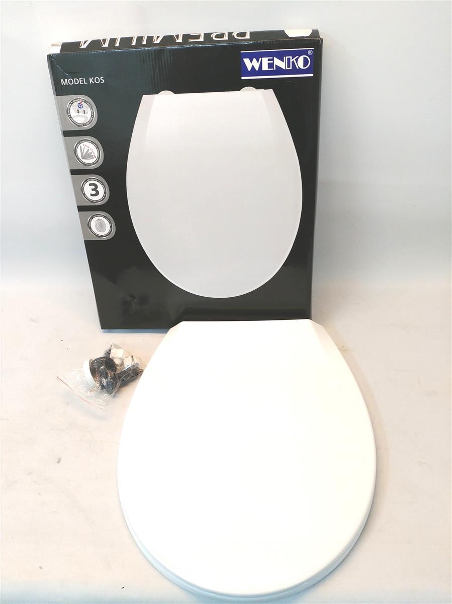 Wenko WC Sitz Zubehör Premium Kos Weiß Absenkautomatik Komfort Bad Ausstattung Toilettens