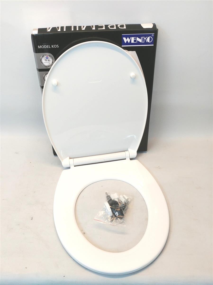 Wenko WC Sitz Zubehör Premium Kos Weiß Absenkautomatik Komfort Bad Ausstattung Toilettens