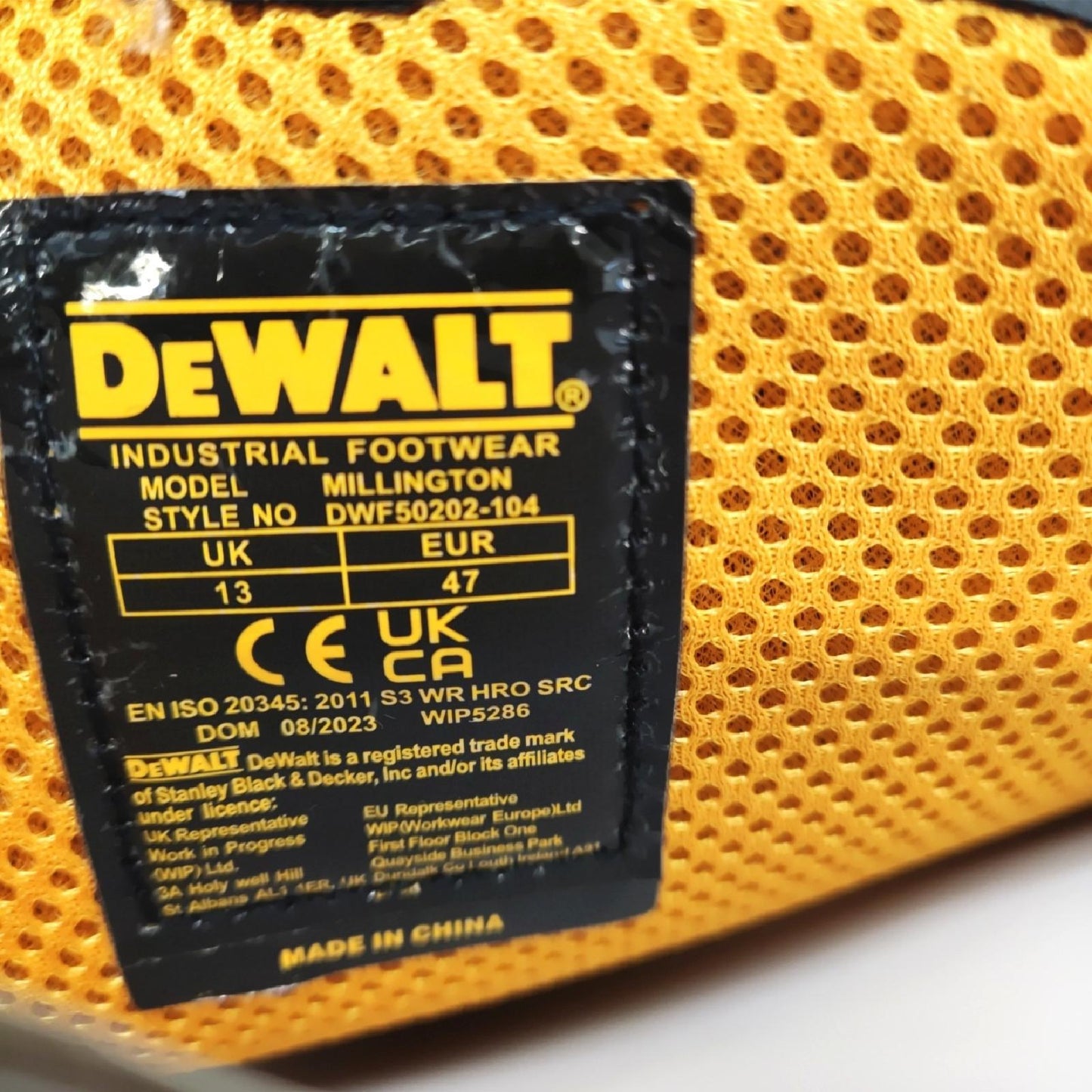 DEWALT Dewmilling13-tb Millington S3 Herren-Stiefel, wasserdicht, Größe 48, Braun, UK 13