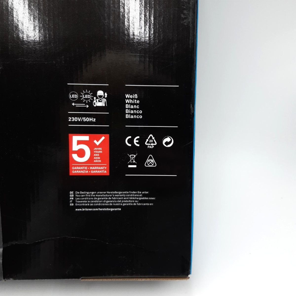 Briloner Leuchten Deckenleuchte LED 18 Watt 2200 Lumen dimmbar Farbtemperatur Fernbedienung Weiß 39 cm