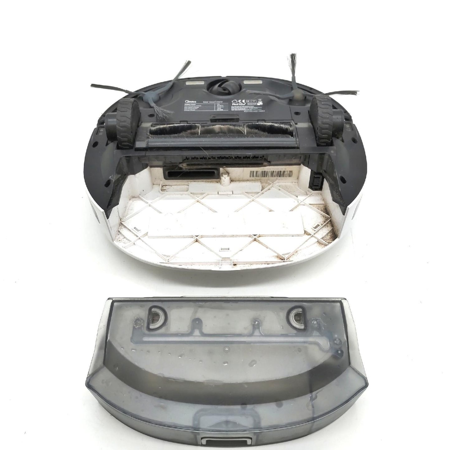 Midea M6 Saugroboter mit Wischfunktion, Saug- & Wischroboter 2000Pa 120min Laufzeit mit LDS Navigation 600ml Staubbehälter, 2-in-1 Roboterstaubsauger mit APP Steuerung für Teppich Tierhaare Hartböden