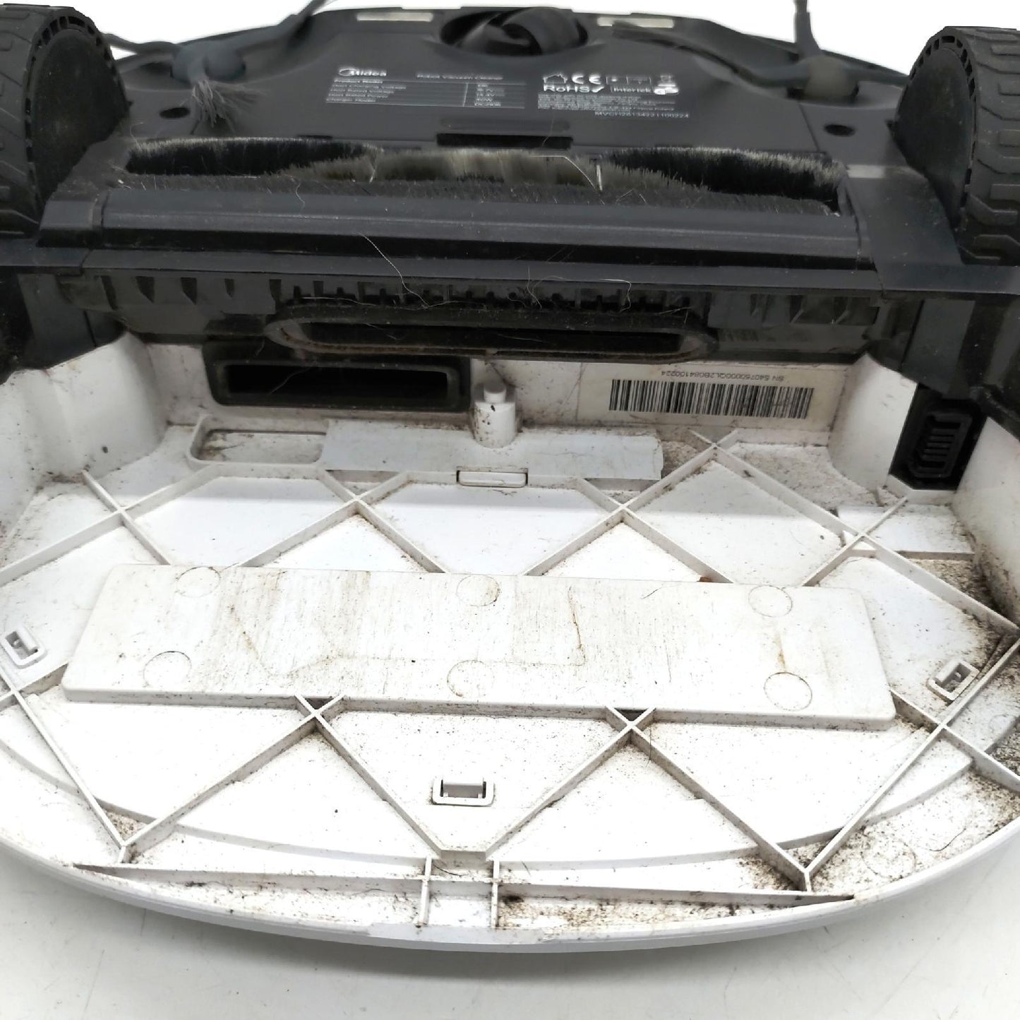 Midea M6 Saugroboter mit Wischfunktion, Saug- & Wischroboter 2000Pa 120min Laufzeit mit LDS Navigation 600ml Staubbehälter, 2-in-1 Roboterstaubsauger mit APP Steuerung für Teppich Tierhaare Hartböden
