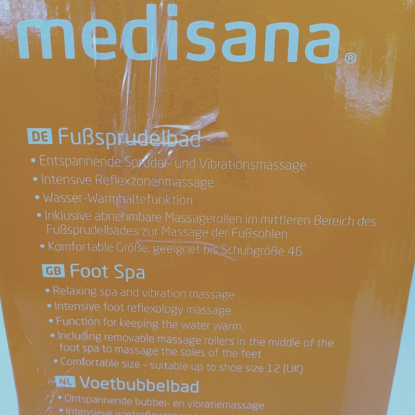 Medisana Fußsprudelbad Wellnessgeräte FS 300 Fußreflexzonenmassage Massagegerät Ent