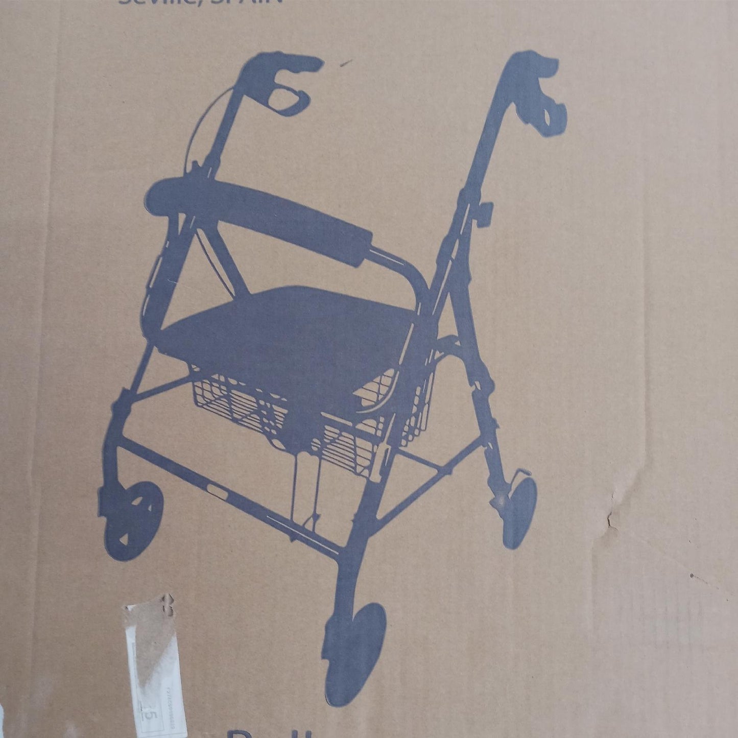 Mobiclinic, Rollator, Escorial, Europ?ische Marke, Gehilfe f?r Senioren, Gehwagen, Faltbar und Leichtgewicht, H?henverstellbar, Korb, Aluminium, mit Gepolsterter Sitz mit R?ckenlehne, Bordeaux(83,56€)