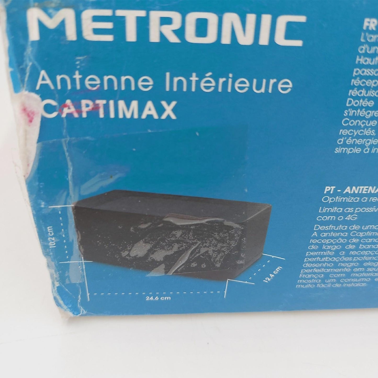 Metronic Zimmerantenne TV Empfang Passiv HD Captimax Schwarz Empfangsstark Empfangsantenne