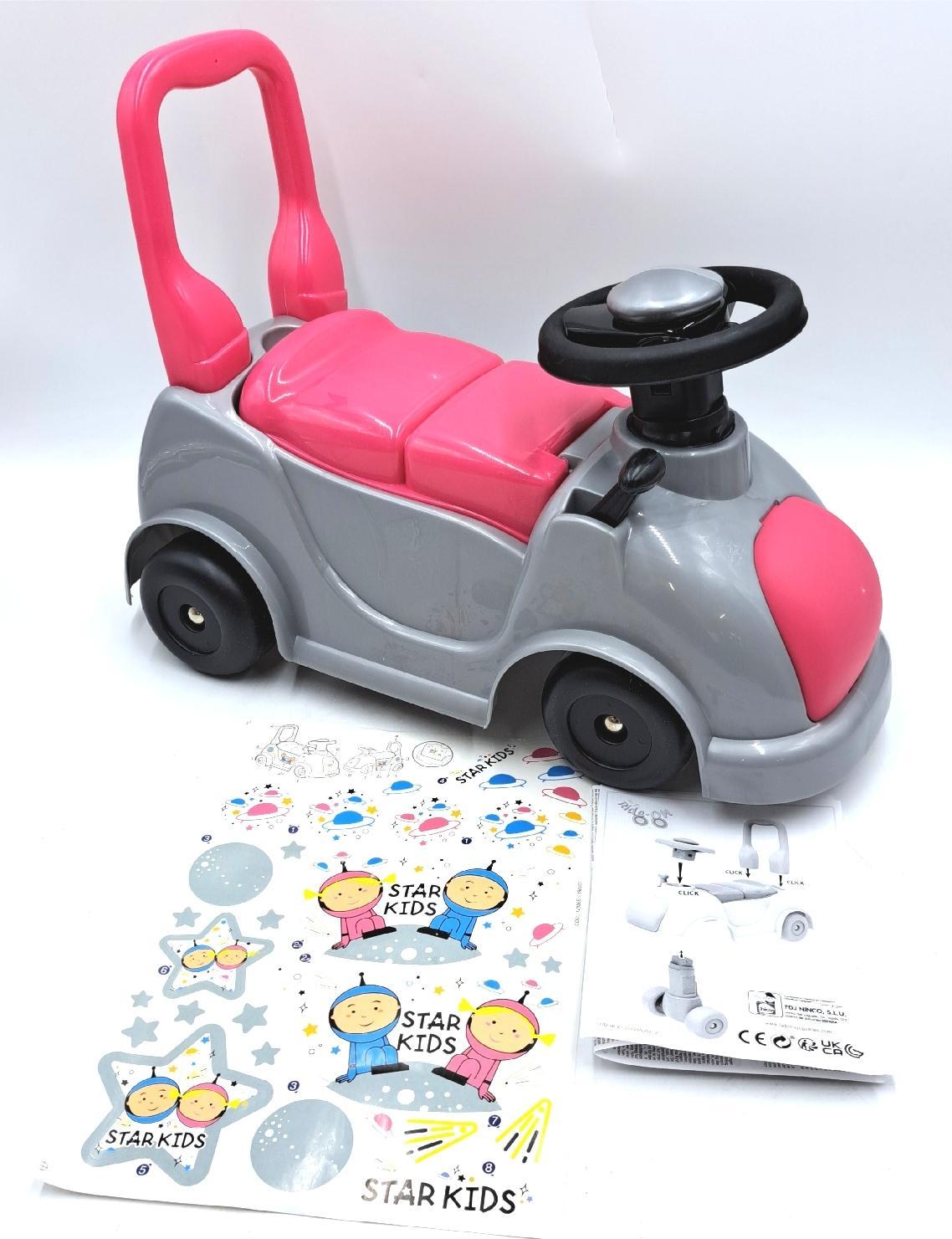 Chicos Kinder Laufrad Spielzeug Ride On Starkids Pink ab 1 Jahr sicher stabil spa