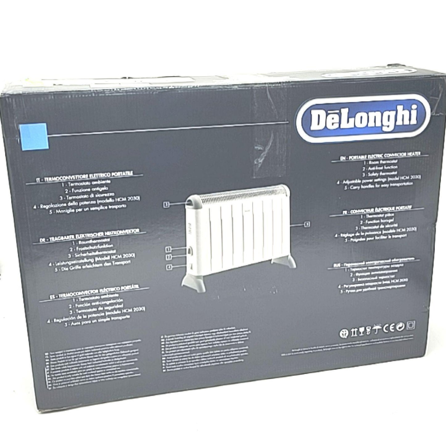 DeLonghi Heizlüfter Hausgeräte HFS50B20 GR 2000 Watt leise