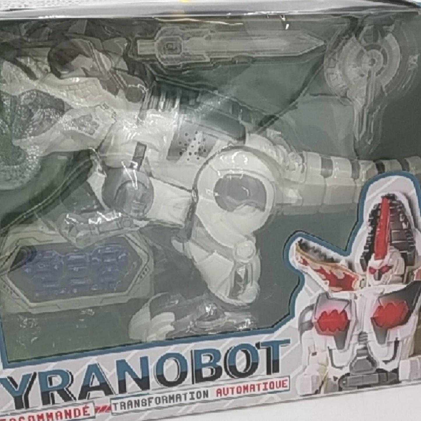 Technobot Interaktiver transformierbarer Roboter Grau Spielbereit Wiederaufladbarer Akku und Batterien inklusive Infrarot Kinderspielzeug Ab 6 Jahren