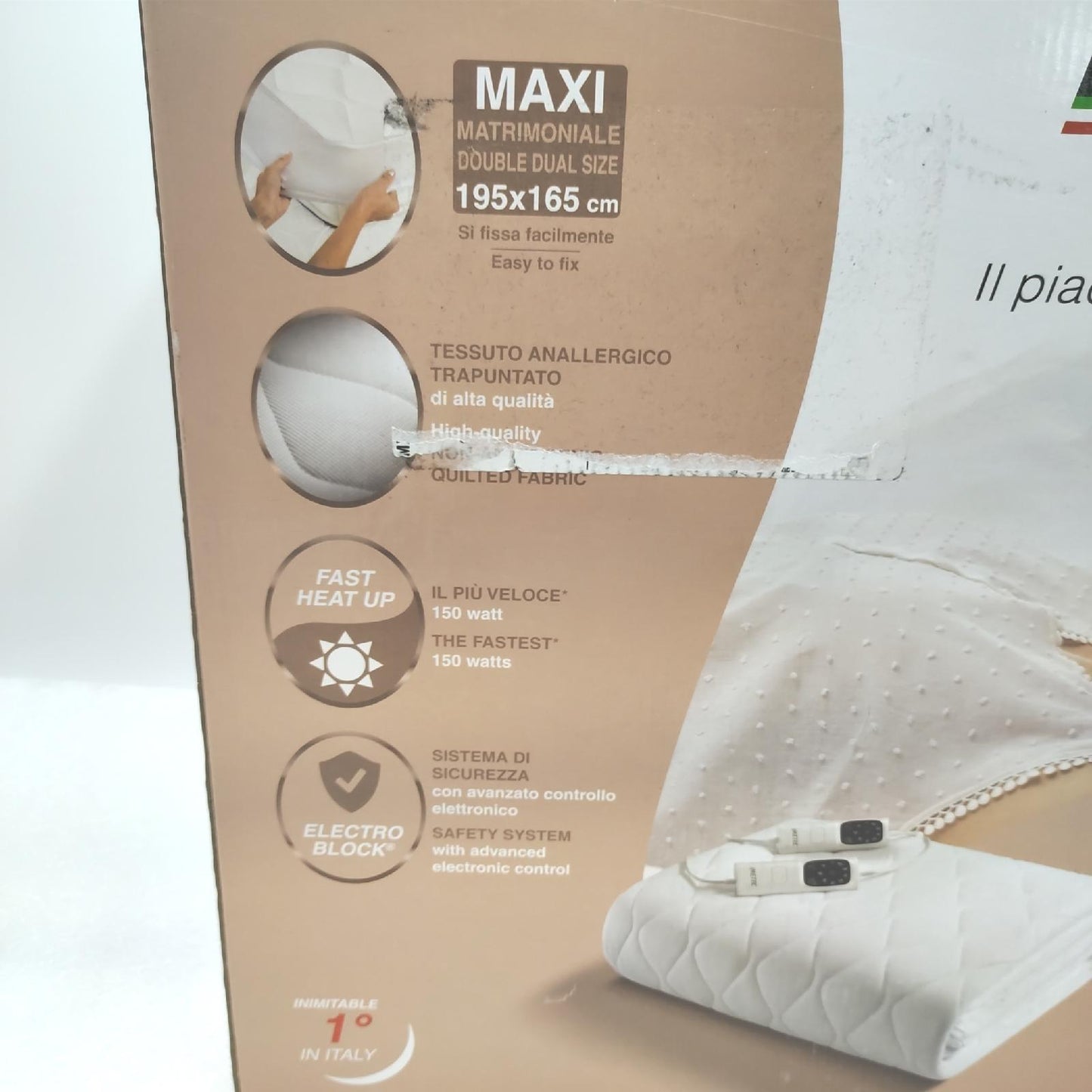 Imetec Adapto maxi Doppelmatratzenbezug 195x165 cm Niedrig (161,25)