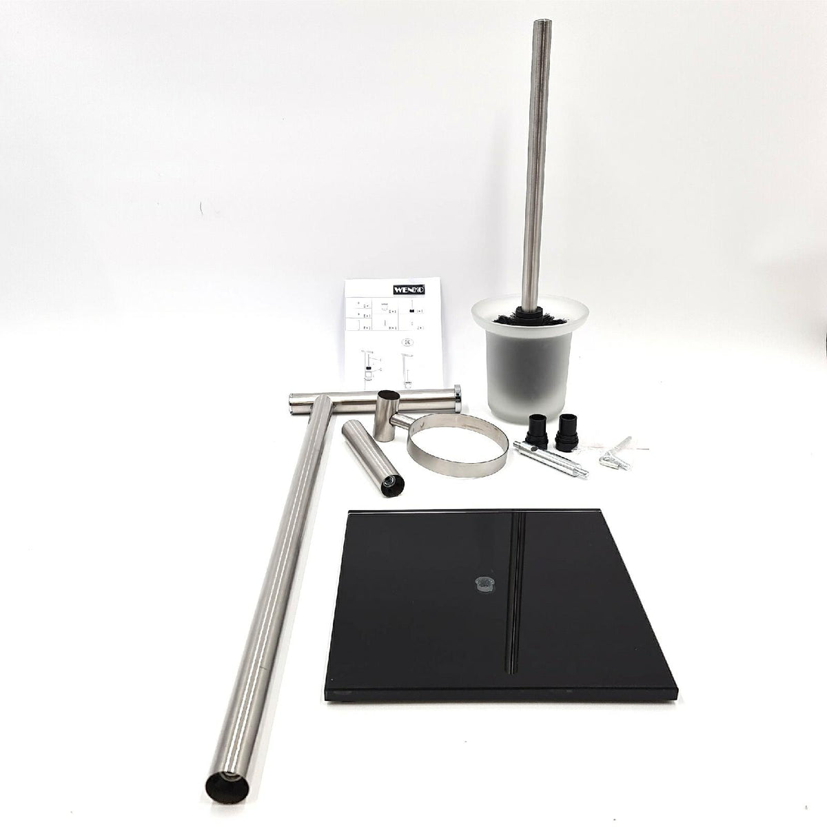 Wenko Stand WC Garnitur Lima Toilettenpapier Halter und Toilettenbürste Ständer