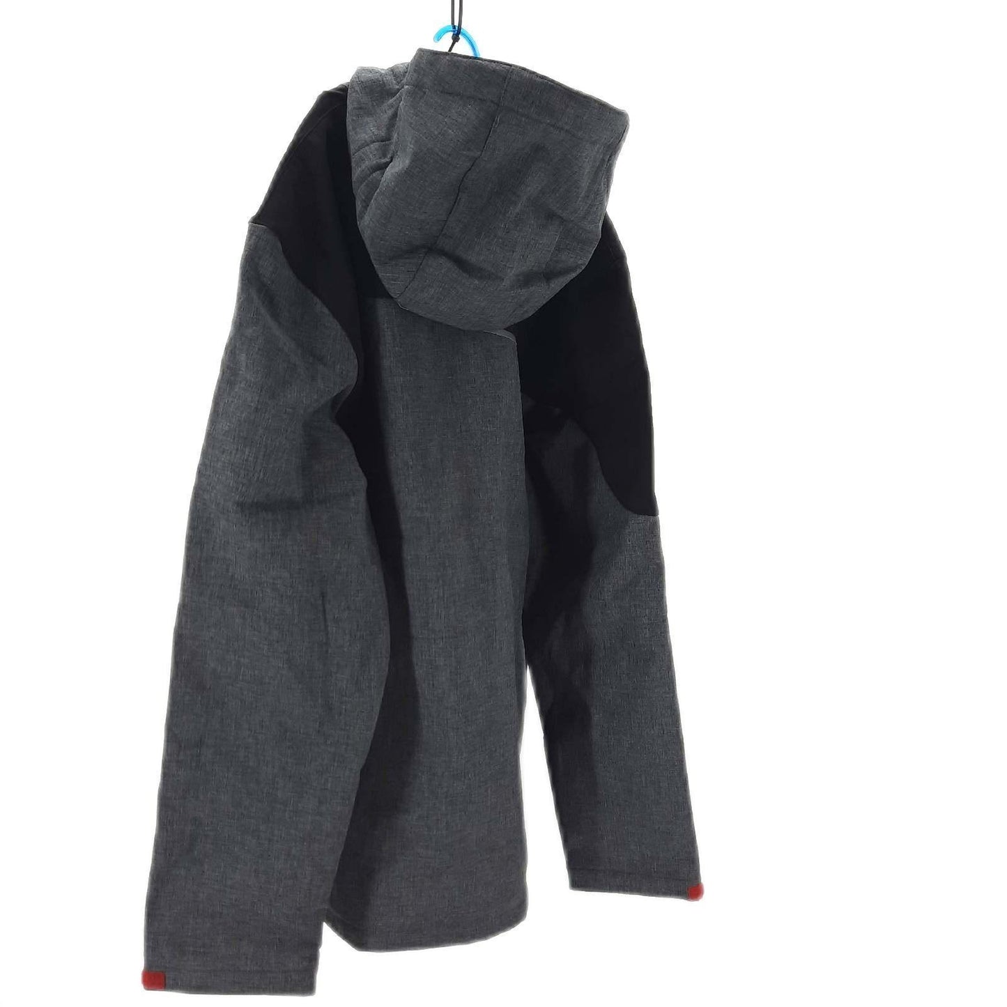 Leber&Hollman RAWPOL Herren-Schutzjacke mit Kapuze Softshell und TPU-Membran Regendicht Winddicht Reflektierend Reißverschluss Arbeitskleidung Grau und Schwarz L