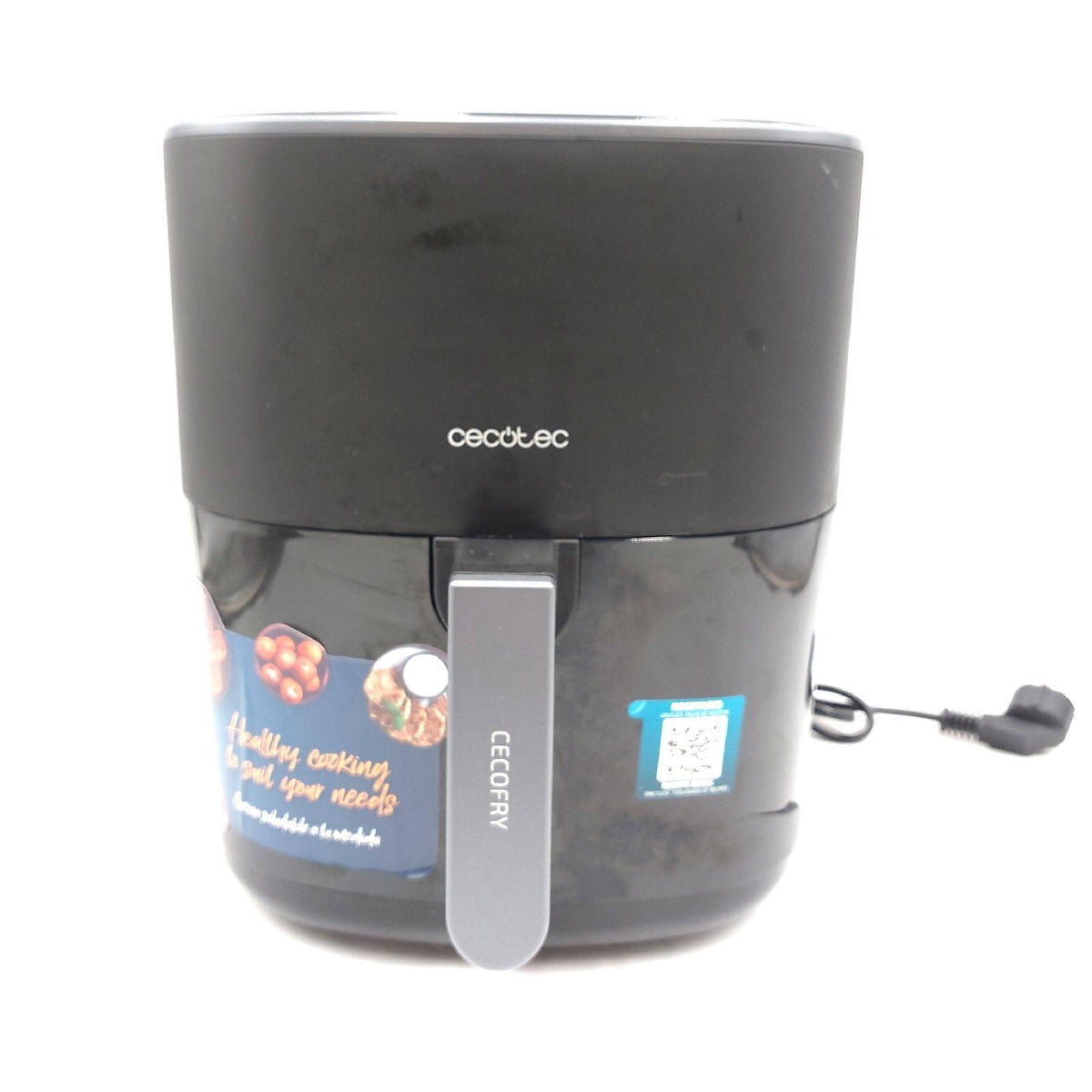 Cecotec Heißluftfritteuse ohne Öl 6 5L Cecofry Fantastik 6500 Pack. 1700W  PerfectCook-Technologie  12 Kochmodi  Touchscreen  Temperatur einstellbar 80-200ºC  Kochzeit bis zu 60 min  Silikon-Zubehör
