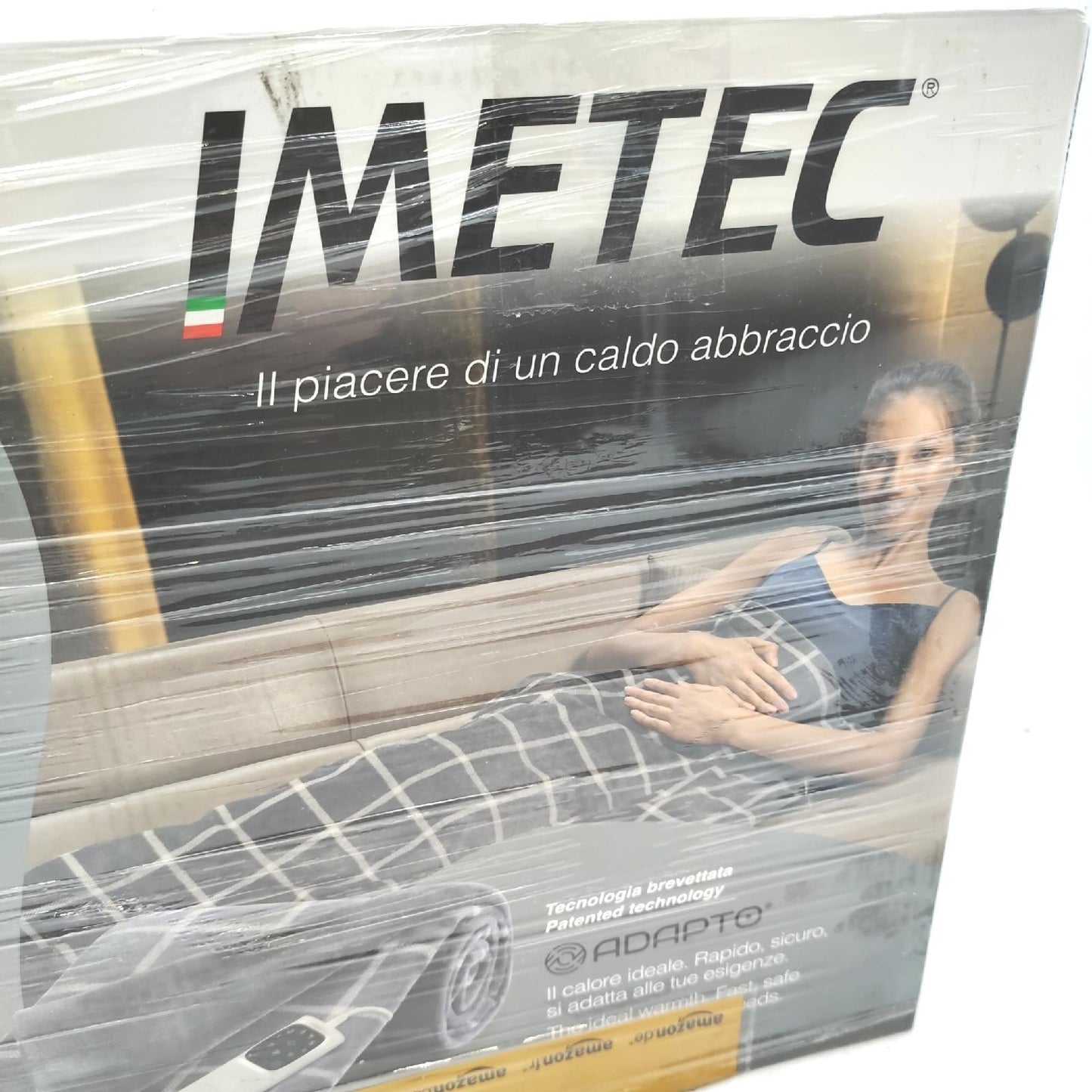 Imetec Adapto Velvet Square Elektrische Bettdecke 150 x 95 cm Samtiger Stoff Smart.scheduler