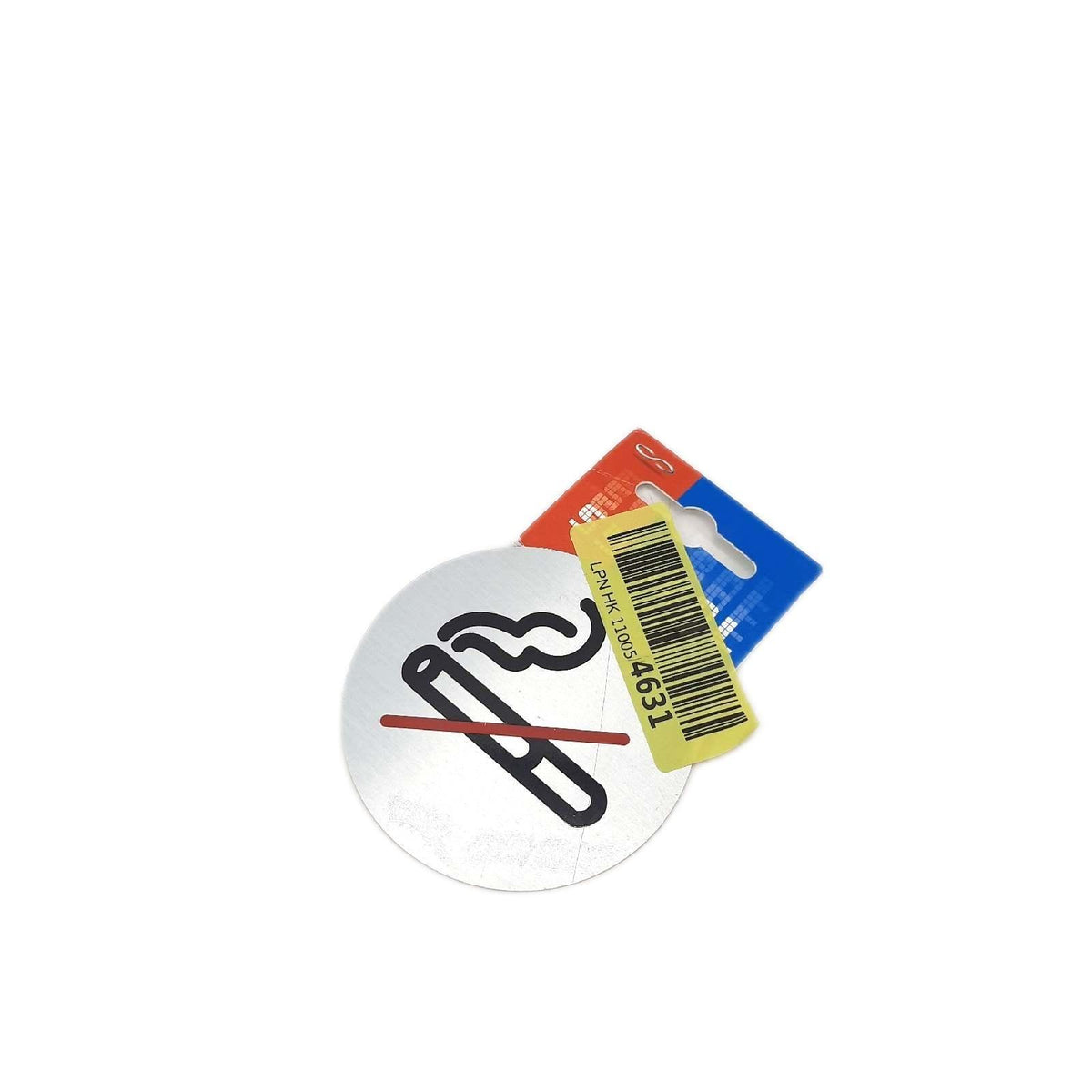 Symbol DS38 Indicator disc „Rauchen verboten“ - Selbsthaftendes Aluminium - Durchmesser 80 mm