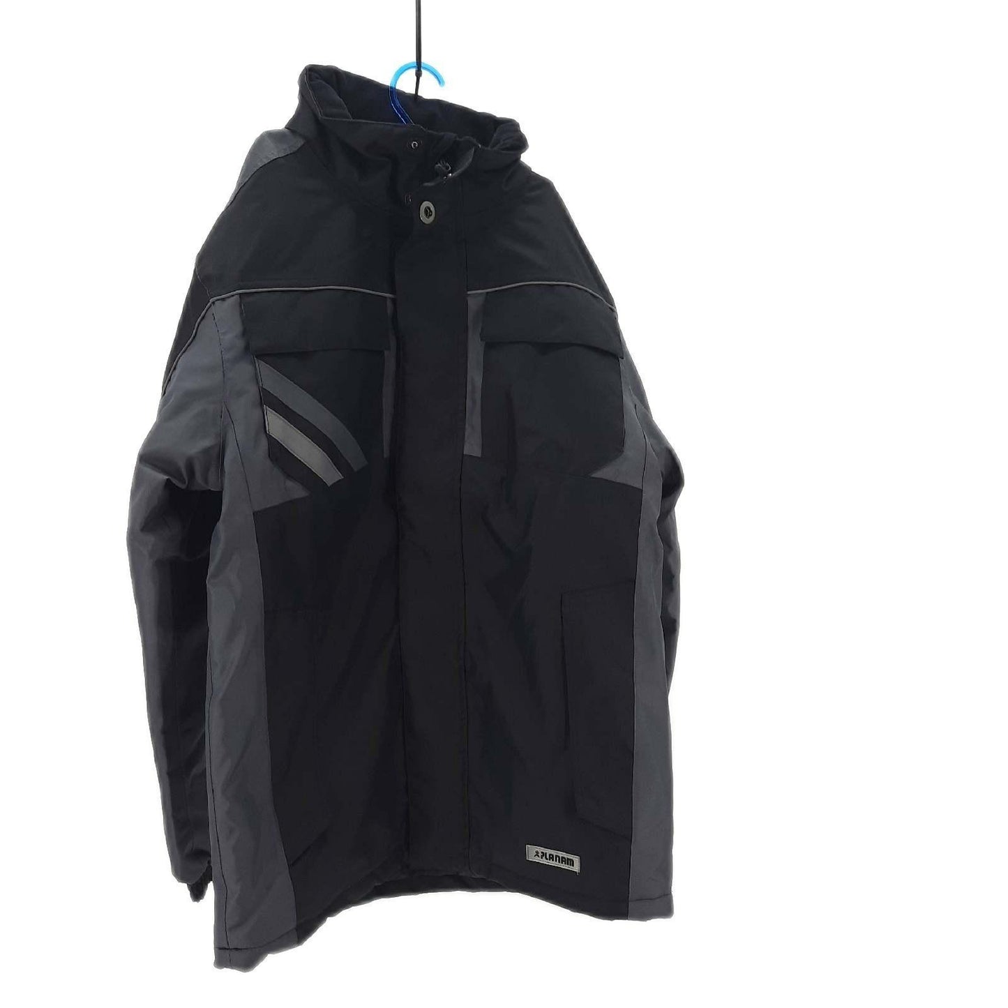 Planam Winterjacke Arbeitsbekleidung Highline Schwarz Schiefer Zink Größe XS wärm