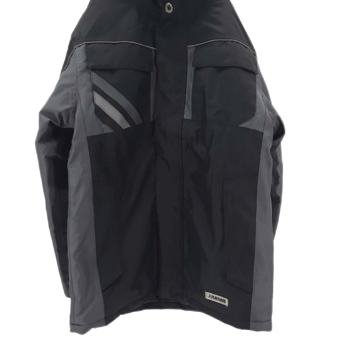 Planam Winterjacke Arbeitsbekleidung Highline Schwarz Schiefer Zink Größe XS wärm