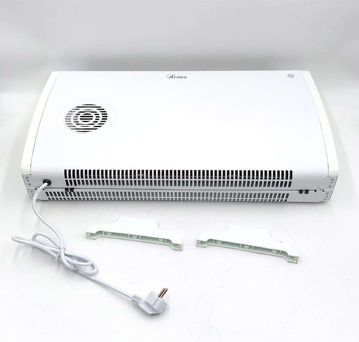 ARDES - AR4C05 Elektrischer Heißkonvektor SMOOTHY 1700/2000W, Elektrischer Heizer zum Heizen von Haus und Büro, Heizlüfter mit Thermostat, Heißluftkonvektor 3 Leistungsstufen, weiß