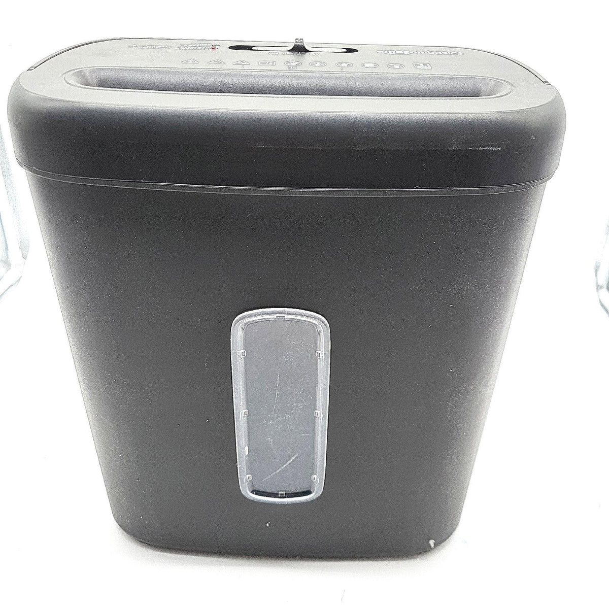 AmazonBasics Aktenvernichter 8 Blätter Papier CDs Kreditkarten Sicherheitsstufe P-4