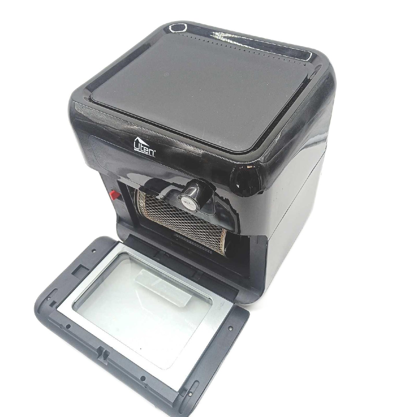 Heißluftfritteuse,10L Air fryer Fritteuse,Uten XXL Heißluft-ofen,12 in 1 Heissluftfritteuse mit digitalen LED-Display, 6 Zubehör & Rezeptbuch, Edelstahl,1500W
