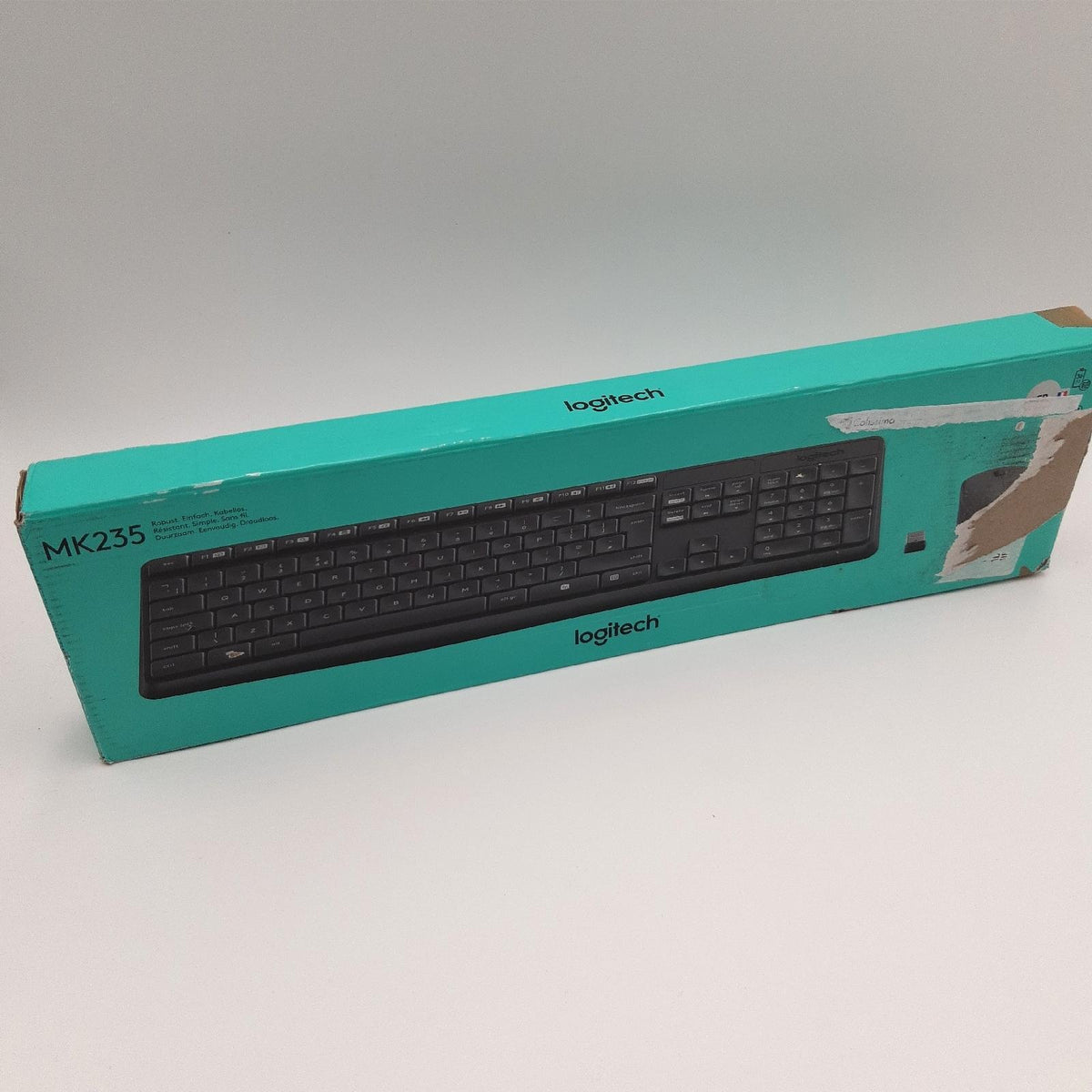 Logitech MK235 Combo Kabelloses Tastatur und Maus Set für Windows