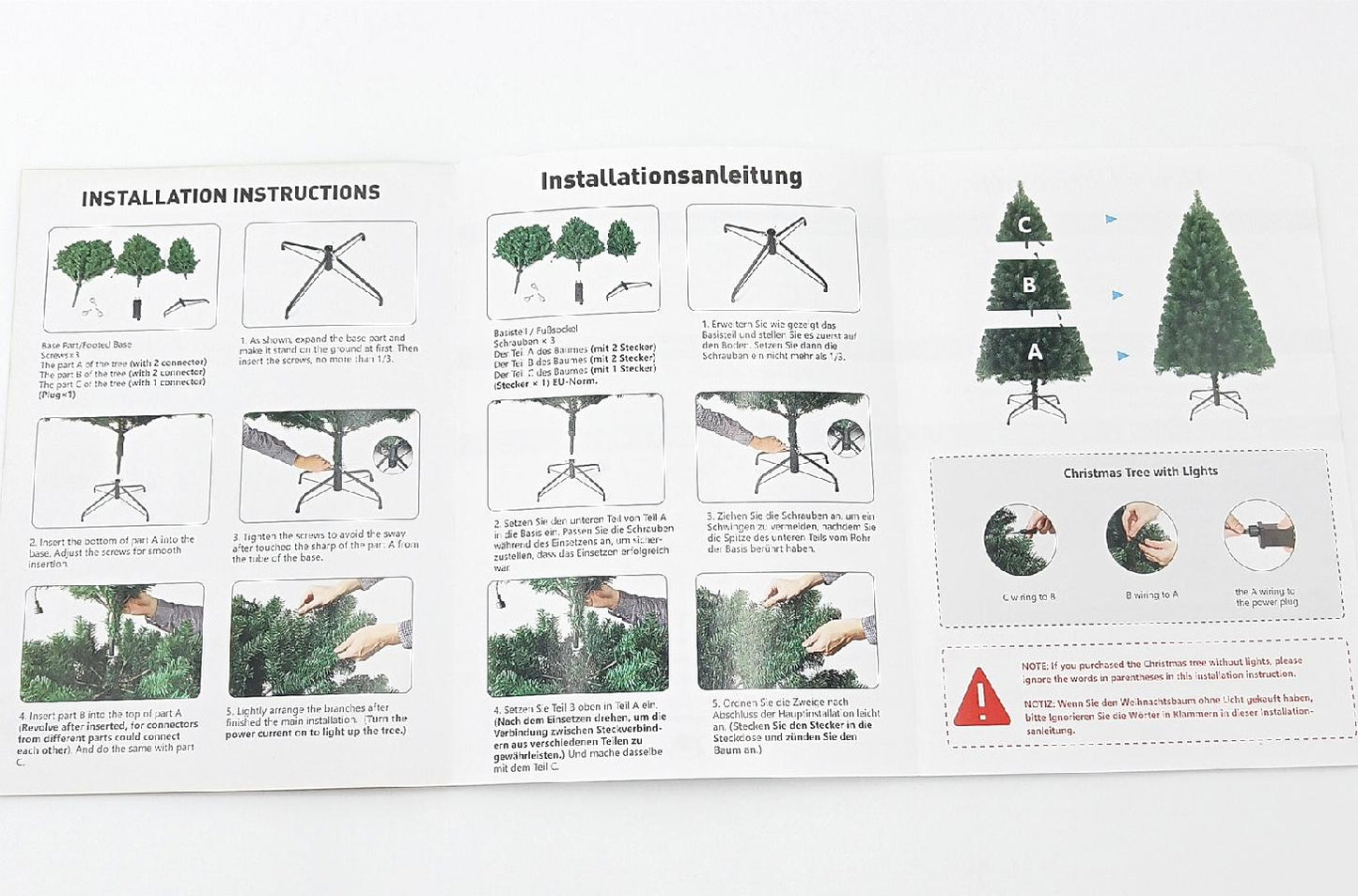 Shareconn Premium Künstlicher Weihnachtsbaum mit Stabilem Ständer mit 1178 Spitzen und 330 Beleuchtung LED, Tannenbaum inkl. Metall Christbaum Ständer 6.5ft