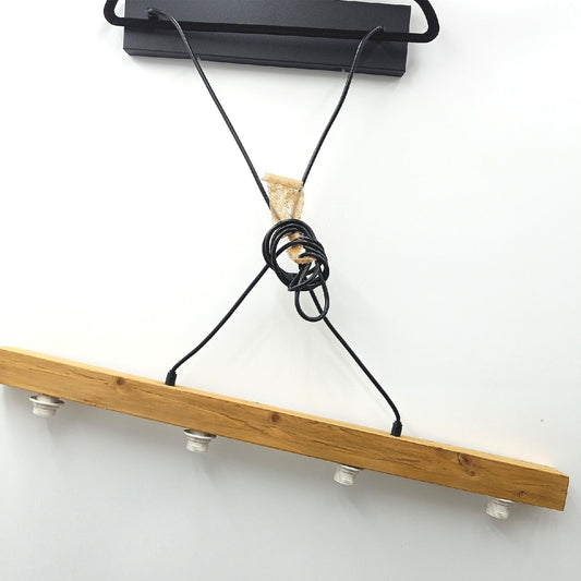 Reality Leuchten Pendelleuchte Beleuchtung Cameron R30654001 Holz Metall Stoffschirm exklusiv