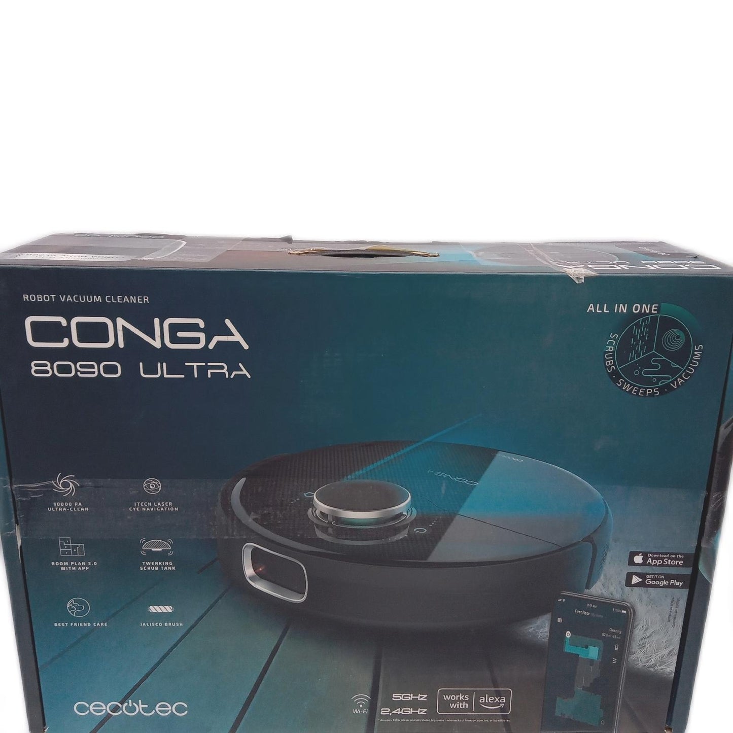 Cecotec Roboter Staubsauger Conga 8090 Ultra Lasertechnik unvoll