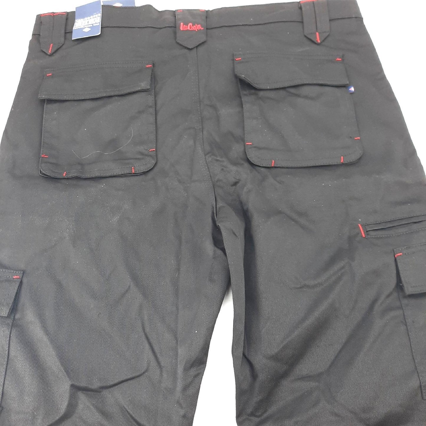 Lee Cooper Cargohose Arbeitskleidung Herren LCPNT206 Multi Taschen Strapazierfähig Schwarz