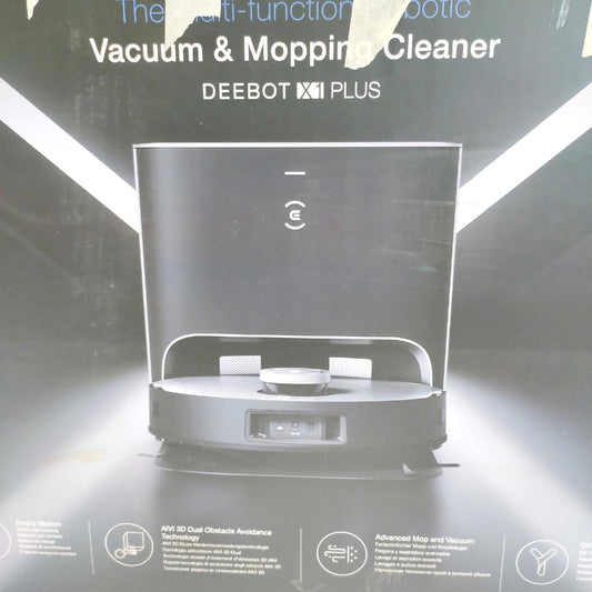 ECOVACS Saug Wischroboter Haushalt DEEBOT X1 Plus automatische Entleerungsstation leistungsstark groß für saubere Böden