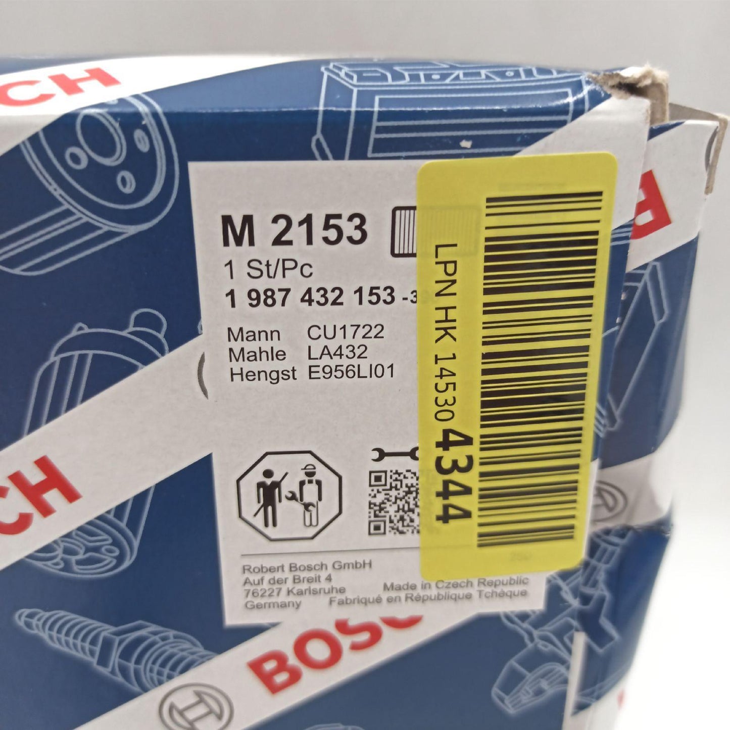 Bosch Innenraumfilter Kfz Zubehör M2153 Pollenfilter für saubere Luft im Fahrzeug