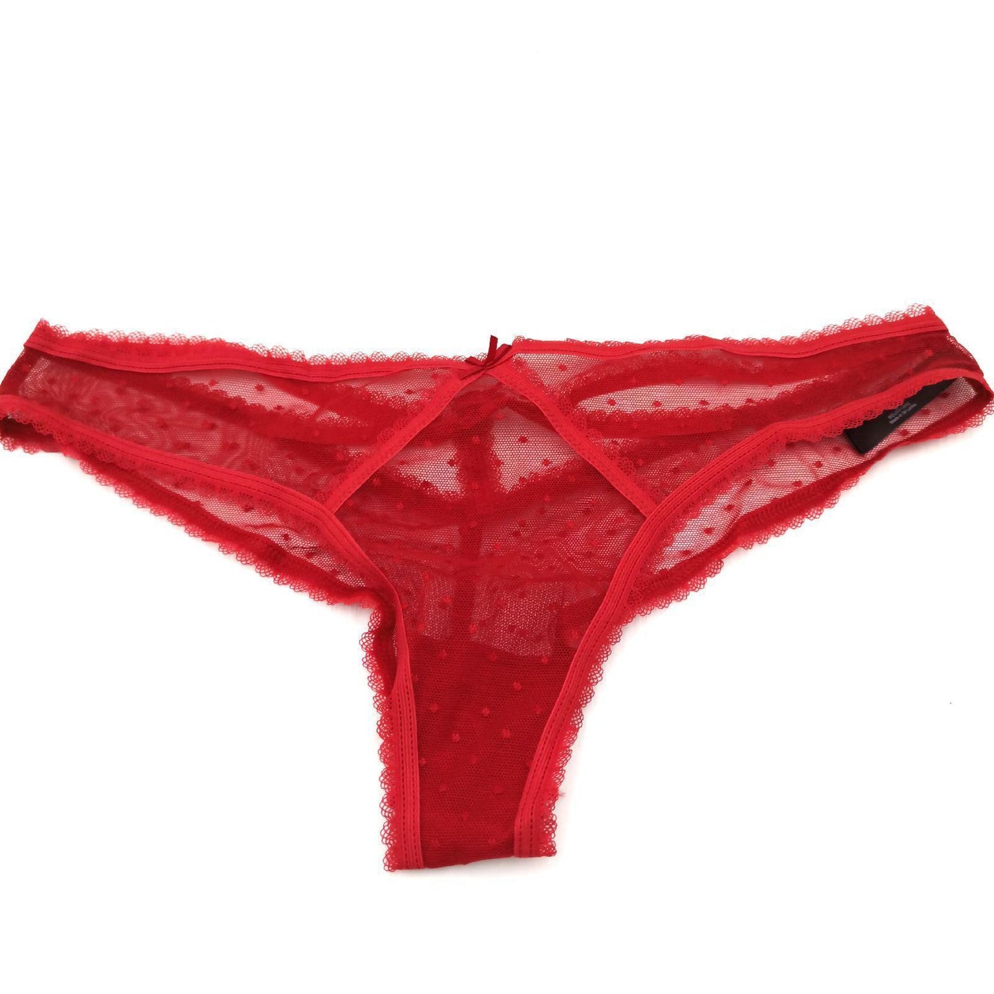 Iris Lilly Damen Unterwäsche Brazilian Netz 2er Pack Kirschrot 38 sexy