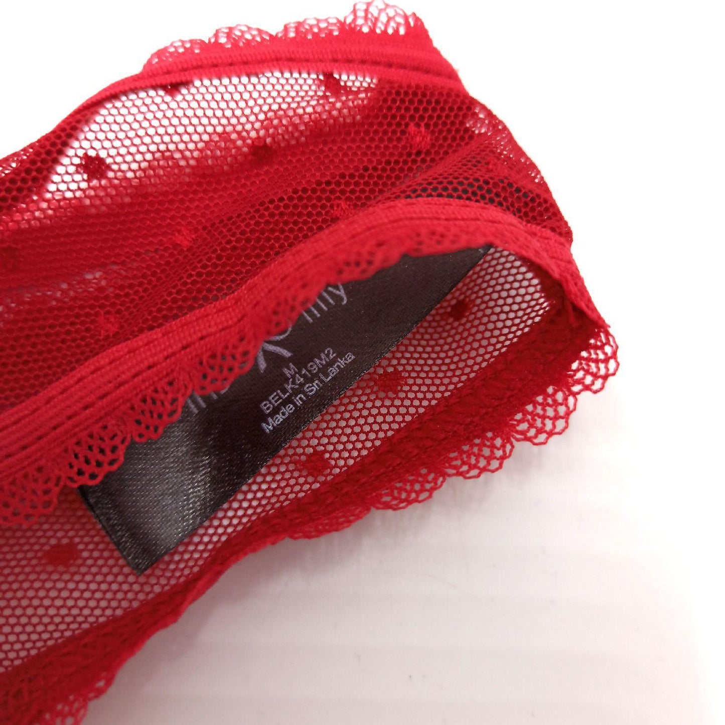 Iris Lilly Damen Unterwäsche Brazilian Netz 2er Pack Kirschrot 38 sexy