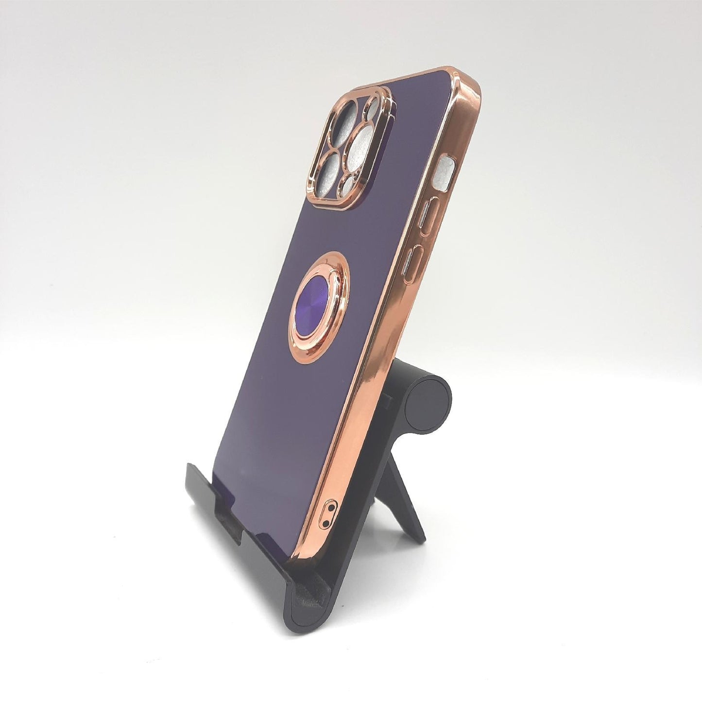 Urarssa Hülle Handyhülle Schutz iPhone 14 Pro Max 360 Grad Ring Ständer Design