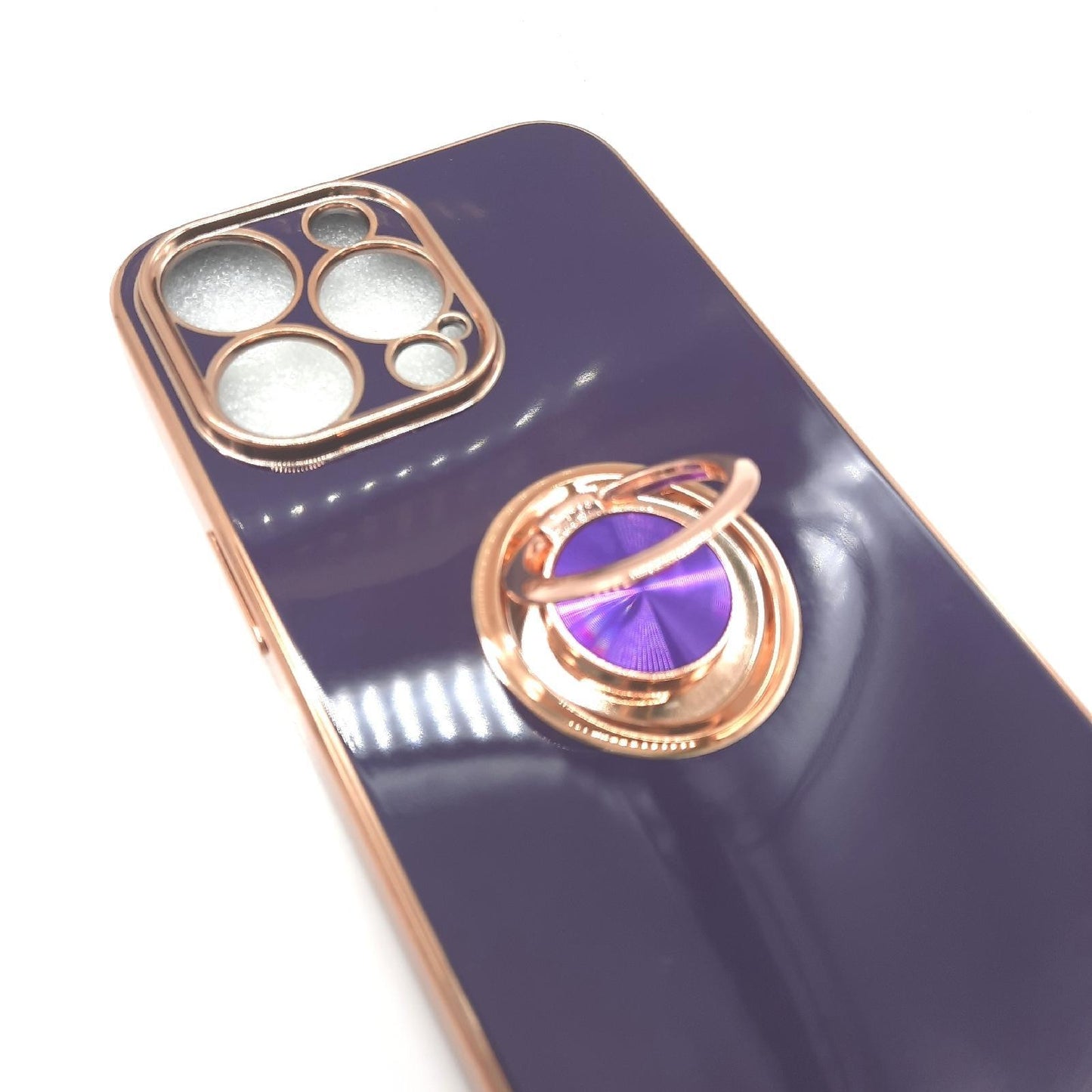 Urarssa Hülle Handyhülle Schutz iPhone 14 Pro Max 360 Grad Ring Ständer Design