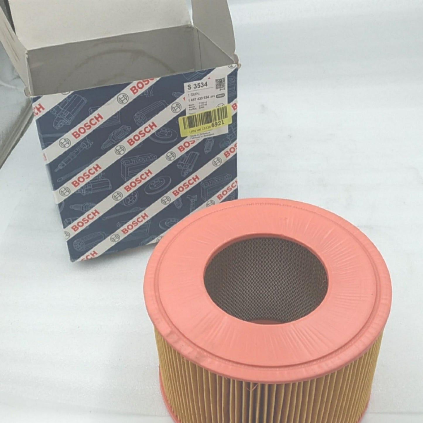Bosch S3534 Luftfilter für Autos - reinigt angesaugte Luft von Partikeln - hohe Nass- und Reißfestigkeit