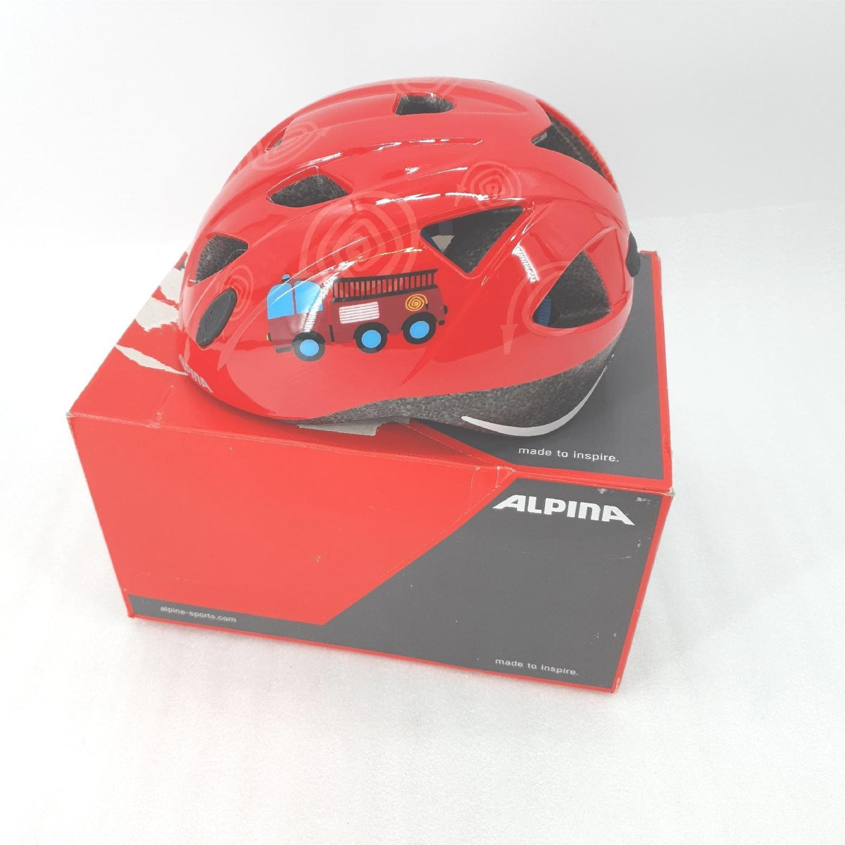 ALPINA XIMO Kinderfahrradhelm Feuerwehrmann Gloss 45 49 cm Unisex Kinderhelm