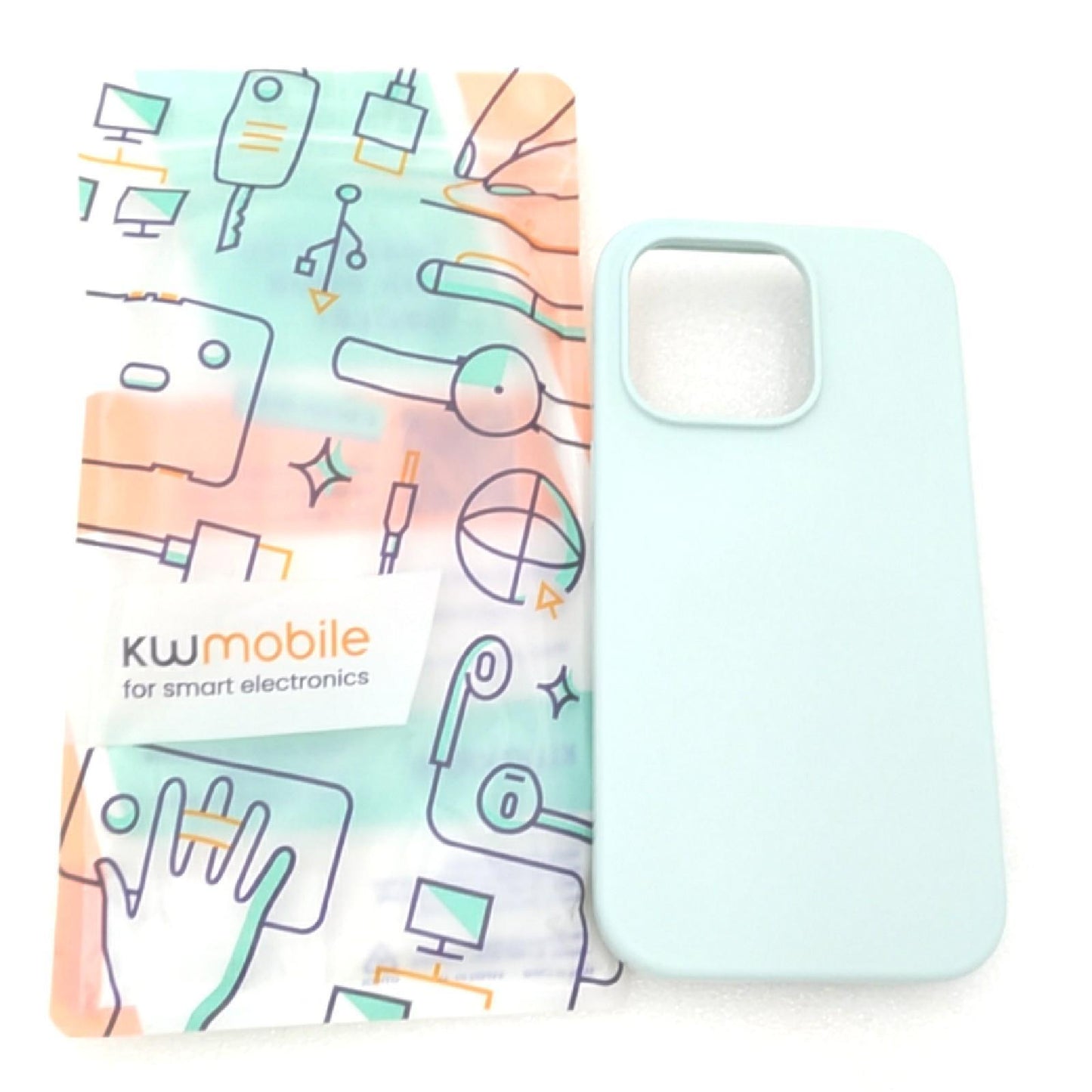 kwmobile Handyhülle Schutzhülle iPhone 14 Pro Cool Mint Silikon Hülle