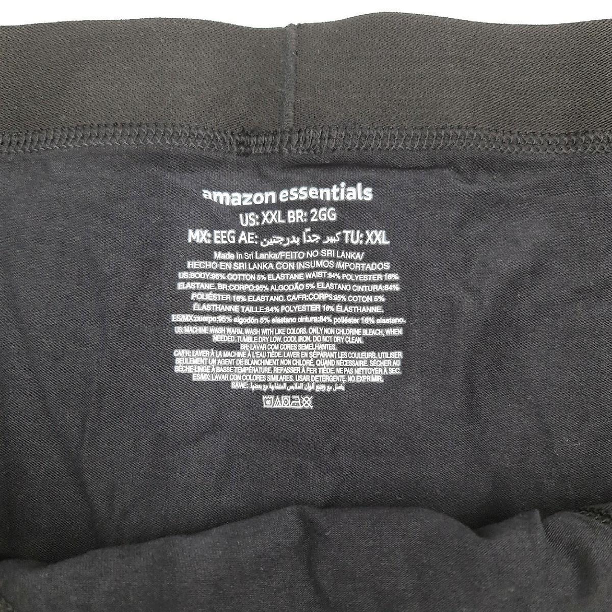 Amazon Essentials Herren Slip Unterwäsche 7er Pack Big Tall Schwarz XX Large Komfort