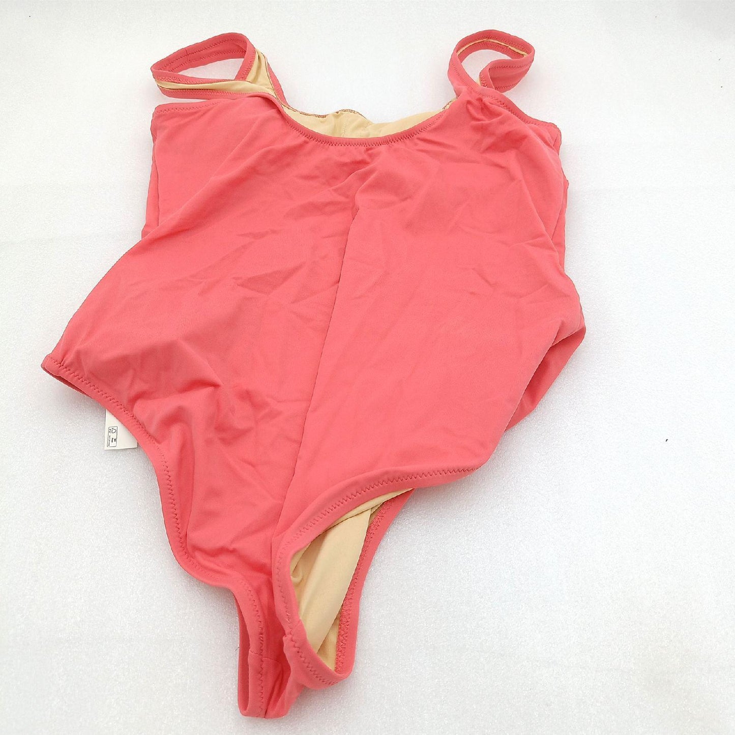 Amazon Essentials Badeanzug Damen Badebekleidung Lachsrosa Rundhalsausschnitt Komfort