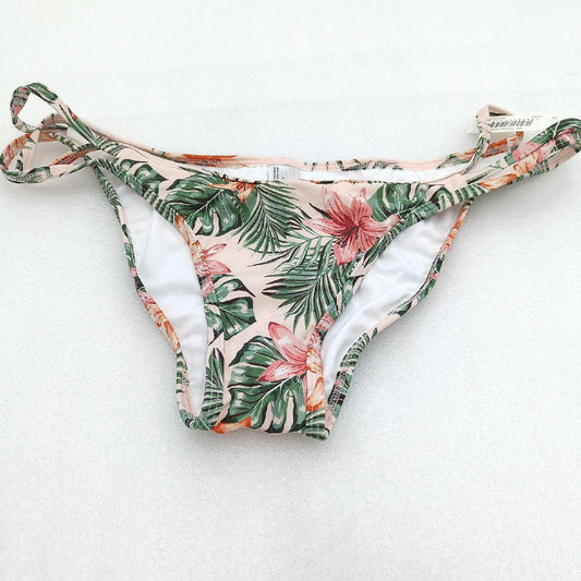 Iris Lilly Hipster Bikinihöschen Damen Badebekleidung Blassrosa Tropische Blumen