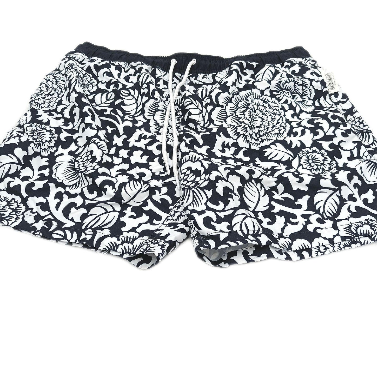 Amazon Essentials Badehose Herrenbekleidung Schwarz Floral XL Schnell trocknend Badeaccessoire