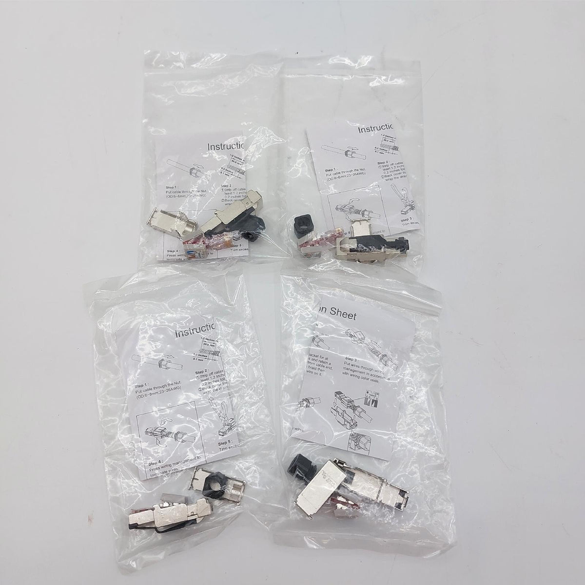 VESVITO Stecker Netzwerkzubehör RJ45 CAT6A 10 GBit s PoE