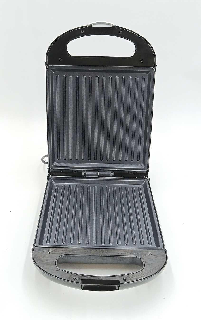 Cecotec Sandwichmaker Rock'nToast Family Grill. 1500 W, Grillplatte, Antihaftbeschichtung, 180º Drehmechanismus, Schnelles Aufheizen, Edelstahl-Finish