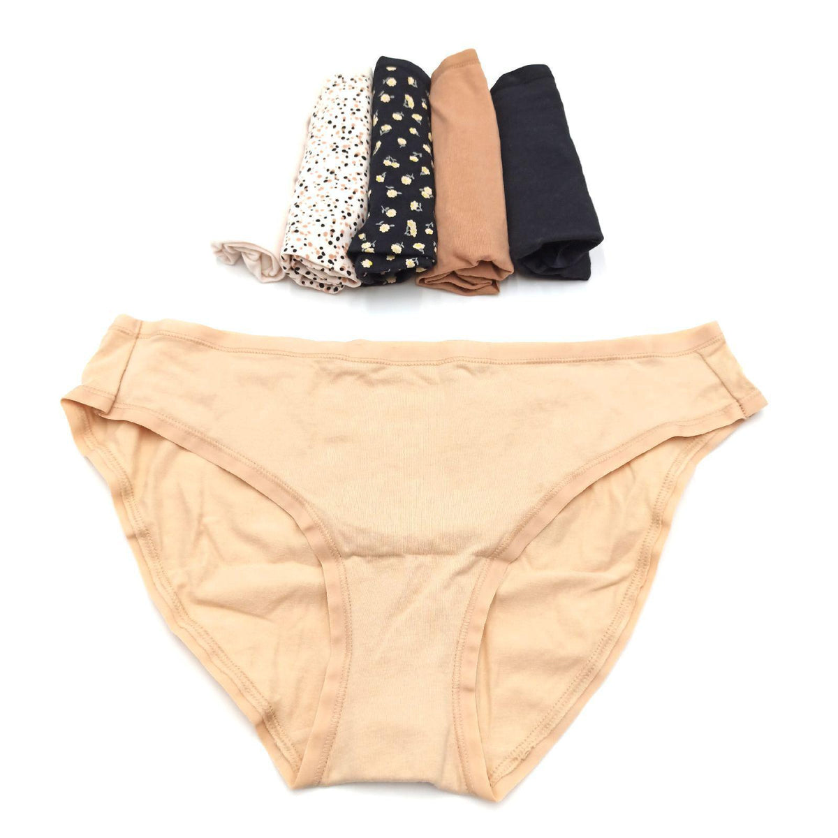 Amazon Essentials Damen Unterwäsche Bikini Slips Baumwolle in Übergröße erhältlich  6er Pack  Floral/Mehrfarbig  40