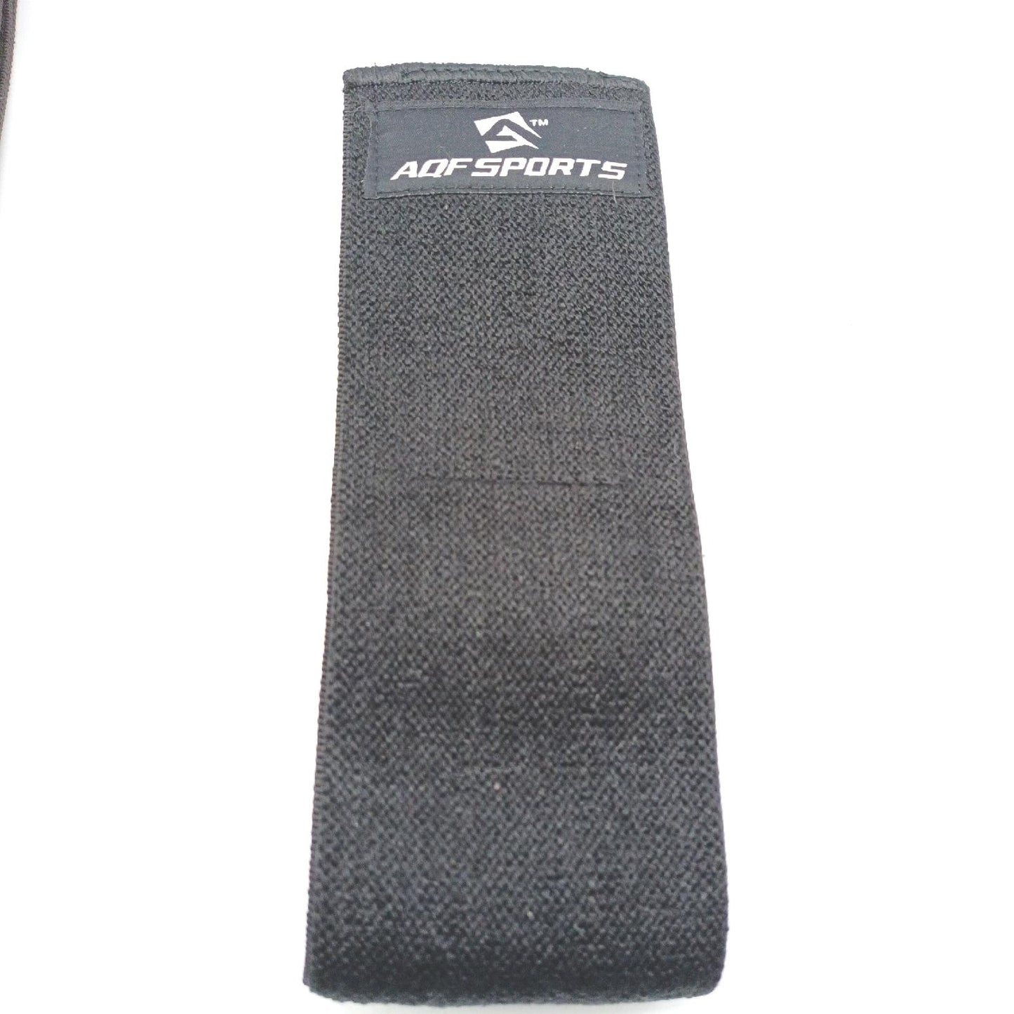AQF Knäomslag tyngdlyftningsbandage slitstarkt elastiskt stödremmar skydd styrklyft, knäböjning (svart 198 cm)