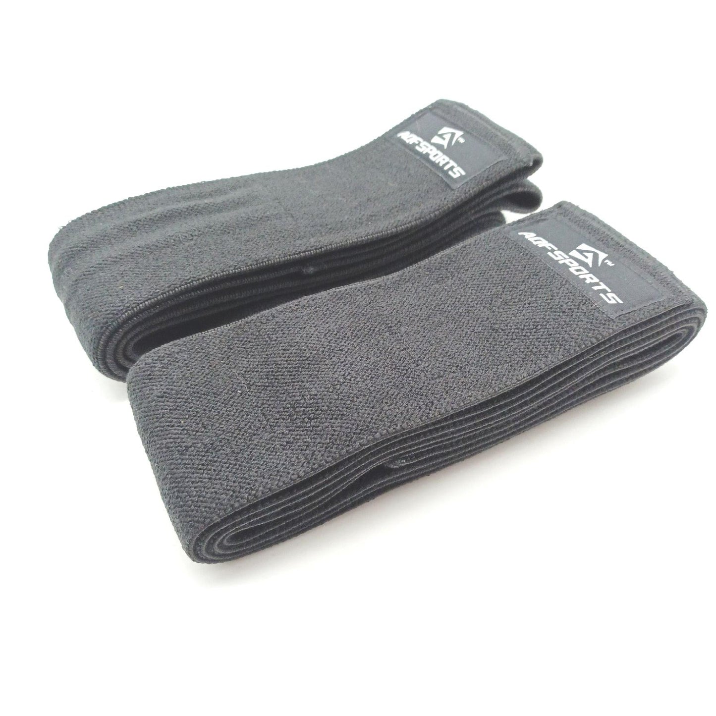 AQF Knäomslag tyngdlyftningsbandage slitstarkt elastiskt stödremmar skydd styrklyft, knäböjning (svart 198 cm)