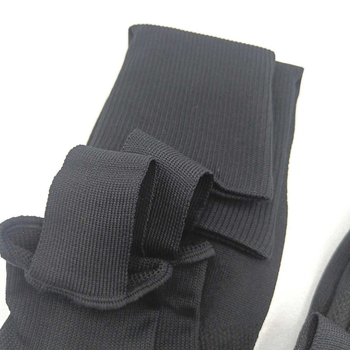Northdeer Stutzen Sportsocken Fußball Stegstrümpfe 2 Paar Schwarz L